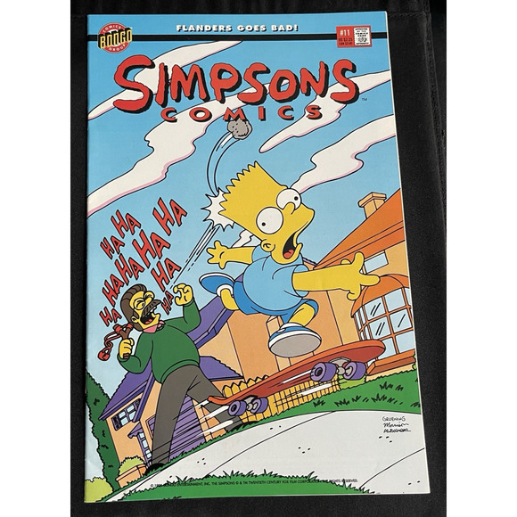 1995 HOMER ON THE RANGE #1 SIMPSONS #11 Bongo Comic #1 As Pictured 🤪 Flip book - Picture 1 of 3